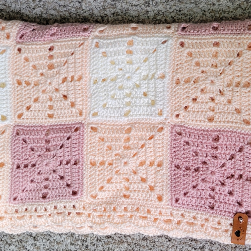 Handmade crochet baby blanket